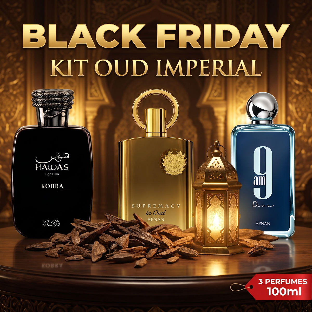 Black Friday kit perfumes árabes