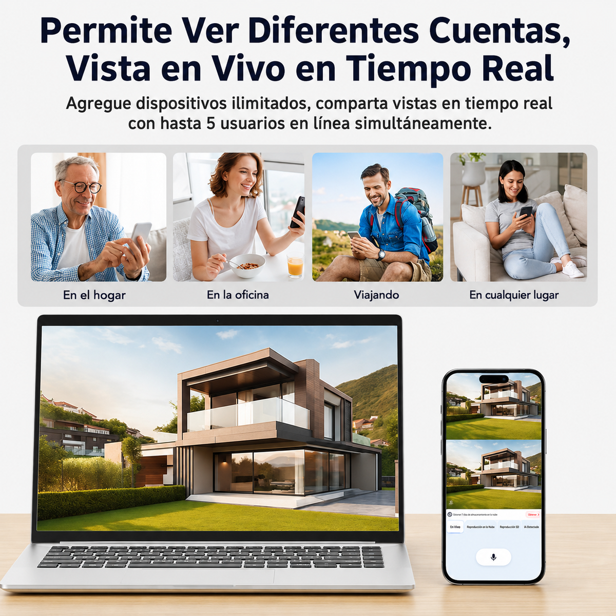 Cámara de Seguridad Solar WiFi con Doble Lente | Vigilancia 2K Inteligente 360°