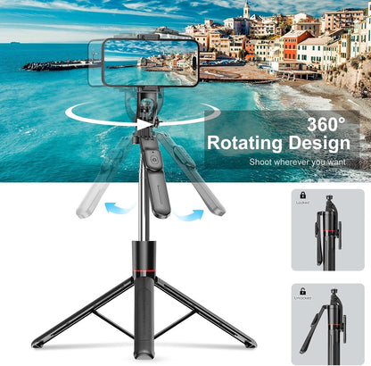 Trípode 3 en 1 para Celular con Control Remoto y Altura Ajustable