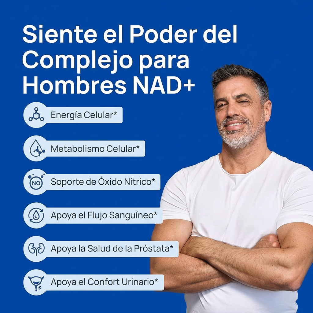 PROMOCIÓN 3x1 – NAD+ para Hombres | Más Energía, Resistencia y Salud Masculina