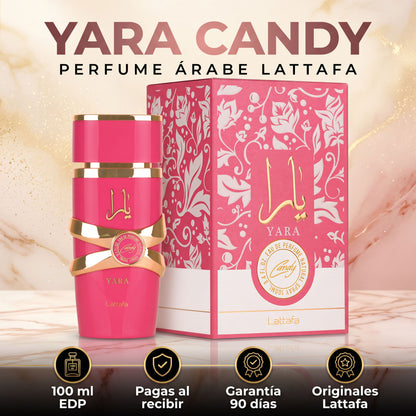 Perfume árabe Lattafa Yara Candy 100 ml EDP con su caja